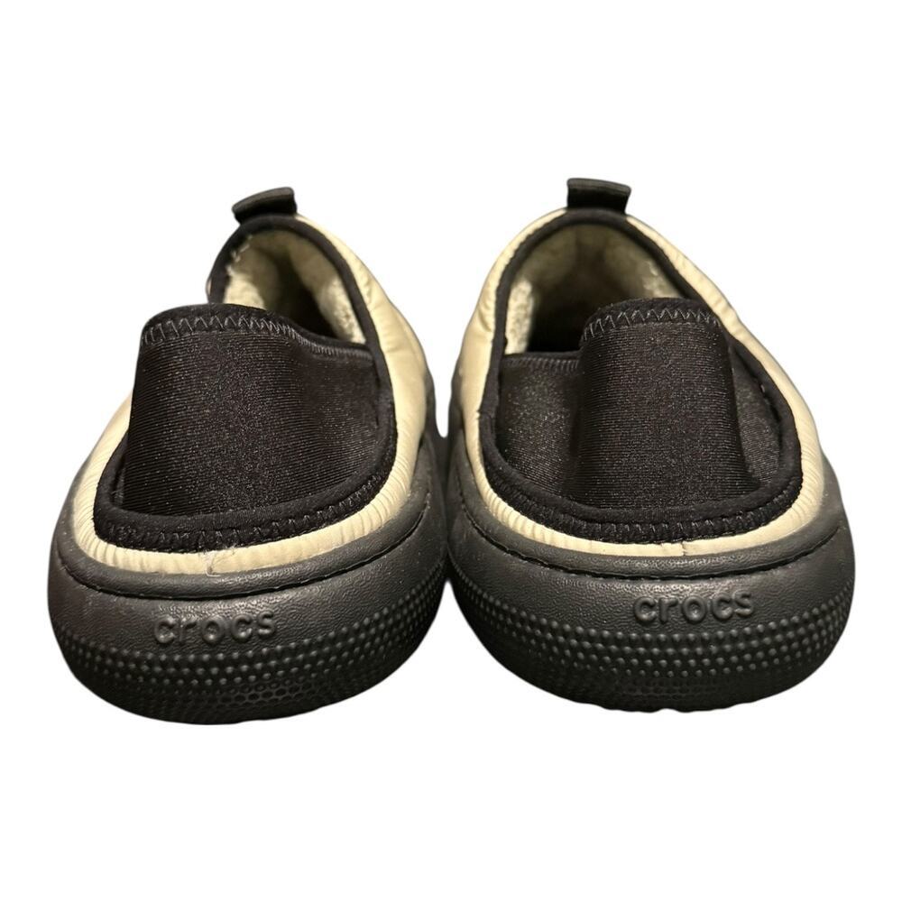Crocs Classic Puff Moc Slippers Mens 10 Wmns 12 Moth Fleece Lined Casual Comfort - Picture 6 of 9